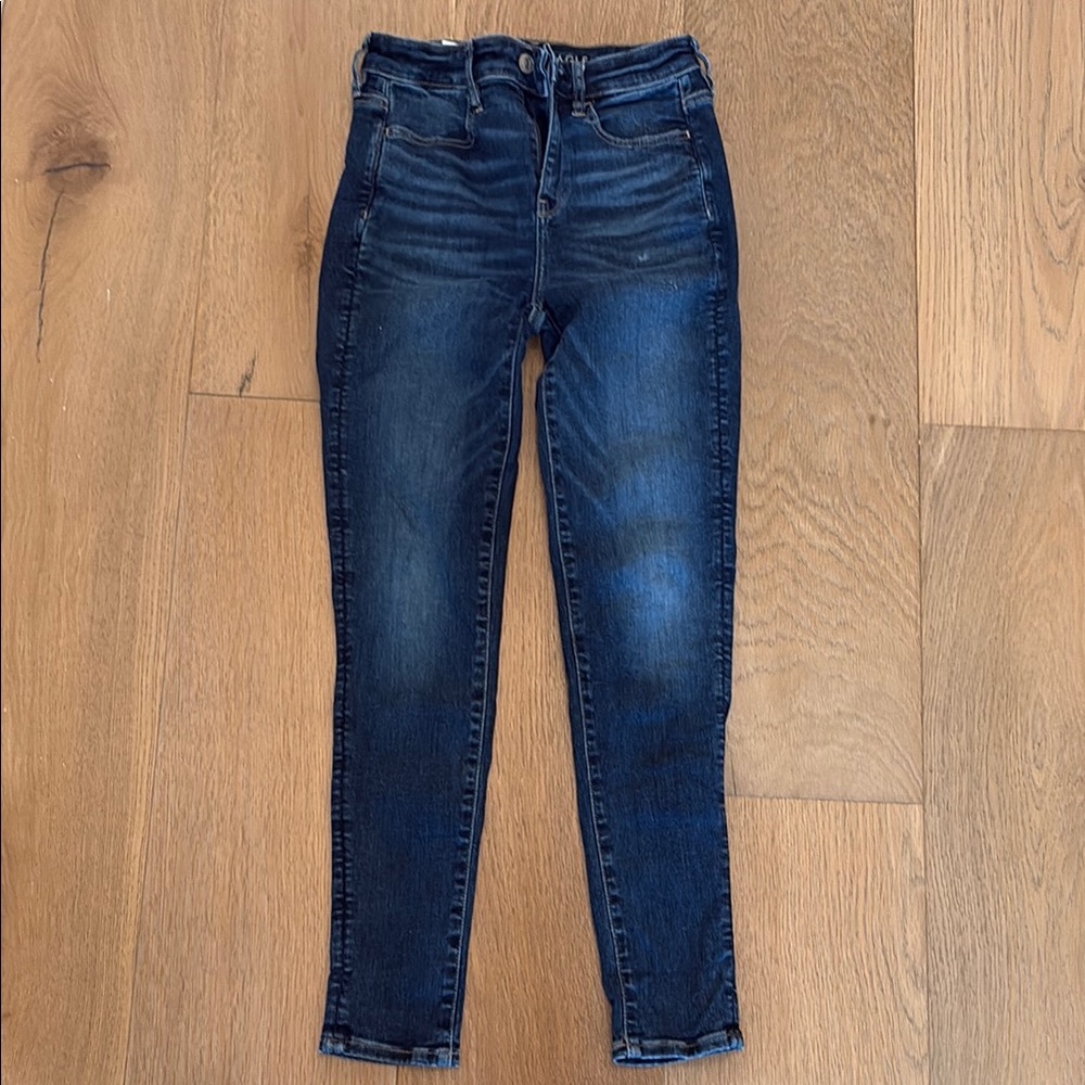 American Eagle Women's Blue Denim Jeans
